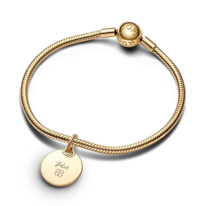 Engravable Round Tag Dangle Charm - Image 5