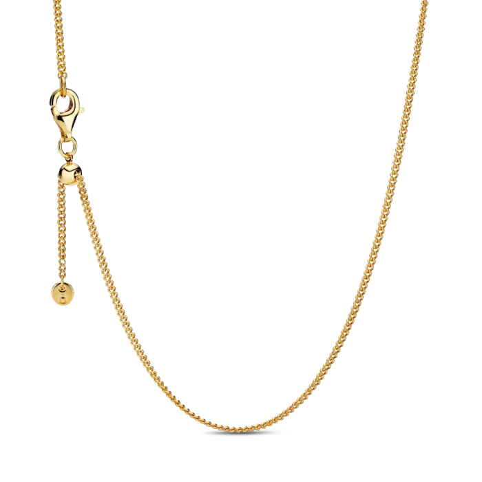 Engravable Sparkling Square Tag Pendant Necklace - Image 3