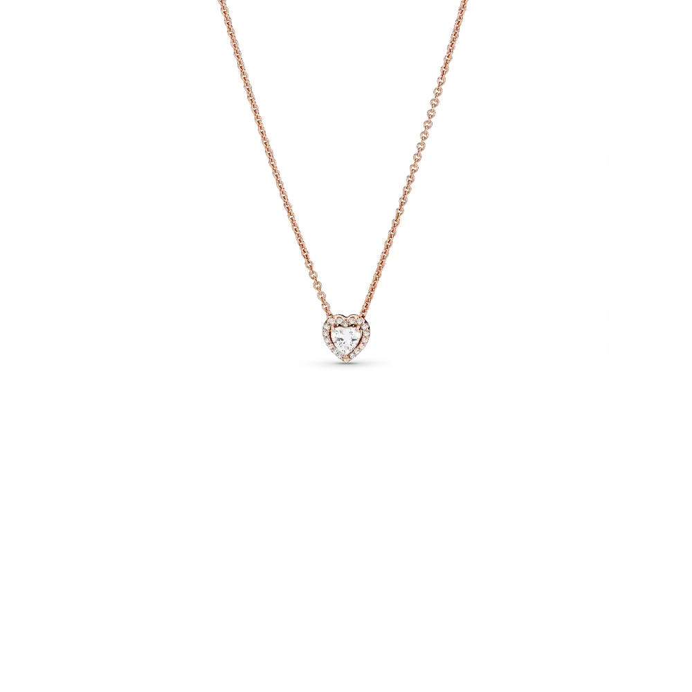 Sparkling Heart Collier Necklace
