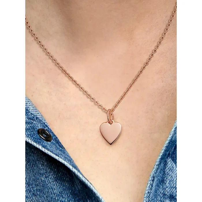 Engravable Heart Tag Pendant - Image 2