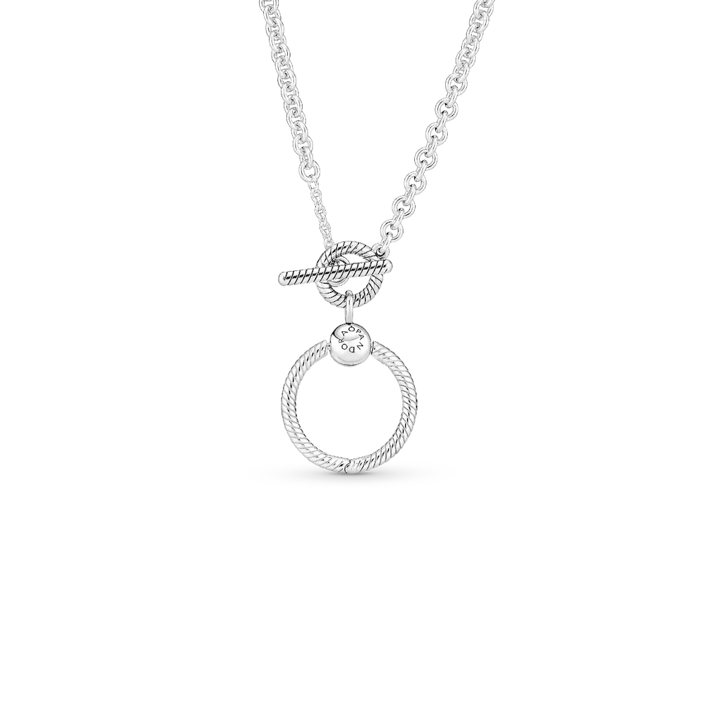 FINAL SALE - Pandora Moments O Pendant T-bar Necklace