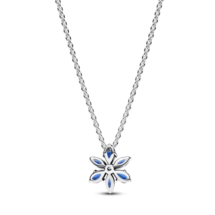 Sparkling Blue Herbarium Cluster Pendant Necklace - Image 6