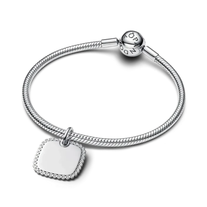 Engravable Square Tag Pendant - Image 6