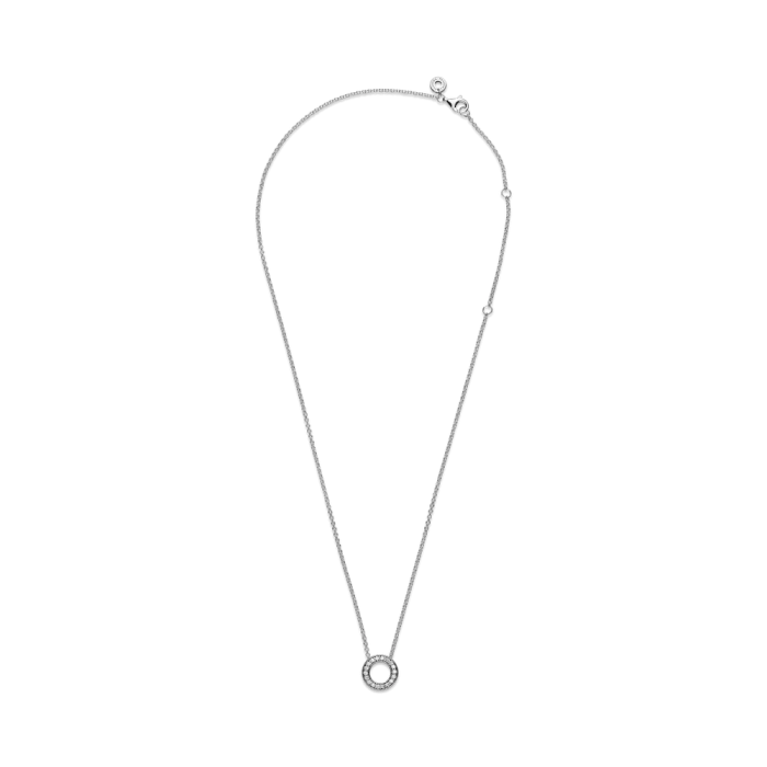 Pandora Logo Pavé Circle Collier Necklace - Image 5