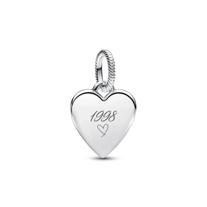Engravable Heart Tag Pendant - Image 4