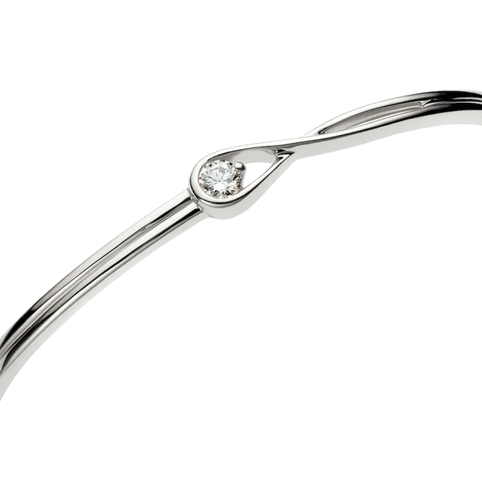 Pandora Infinite 14k White Gold Lab-grown Diamond Bangle - Image 5