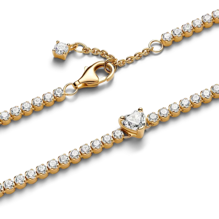 Sparkling Heart Tennis Bracelet - Image 6