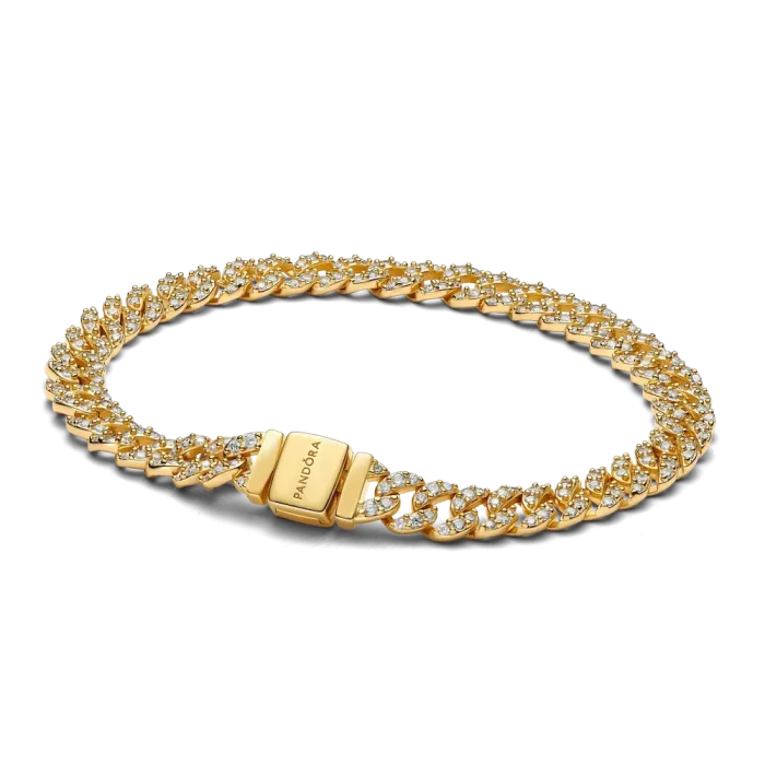 Pavé Cuban Chain Bracelet - Image 5