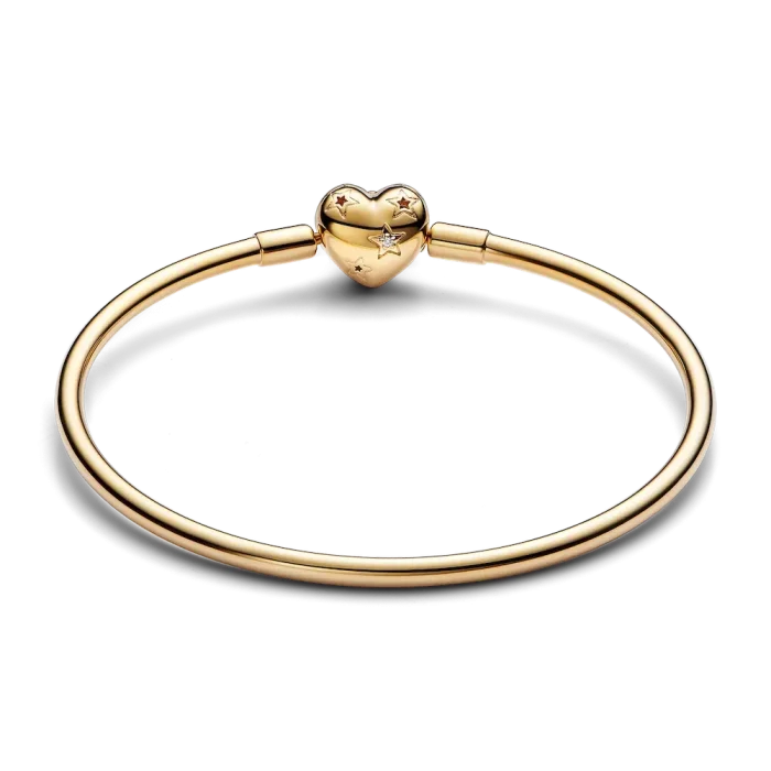 FINAL SALE - Celestial Heart Clasp Bangle - Image 5