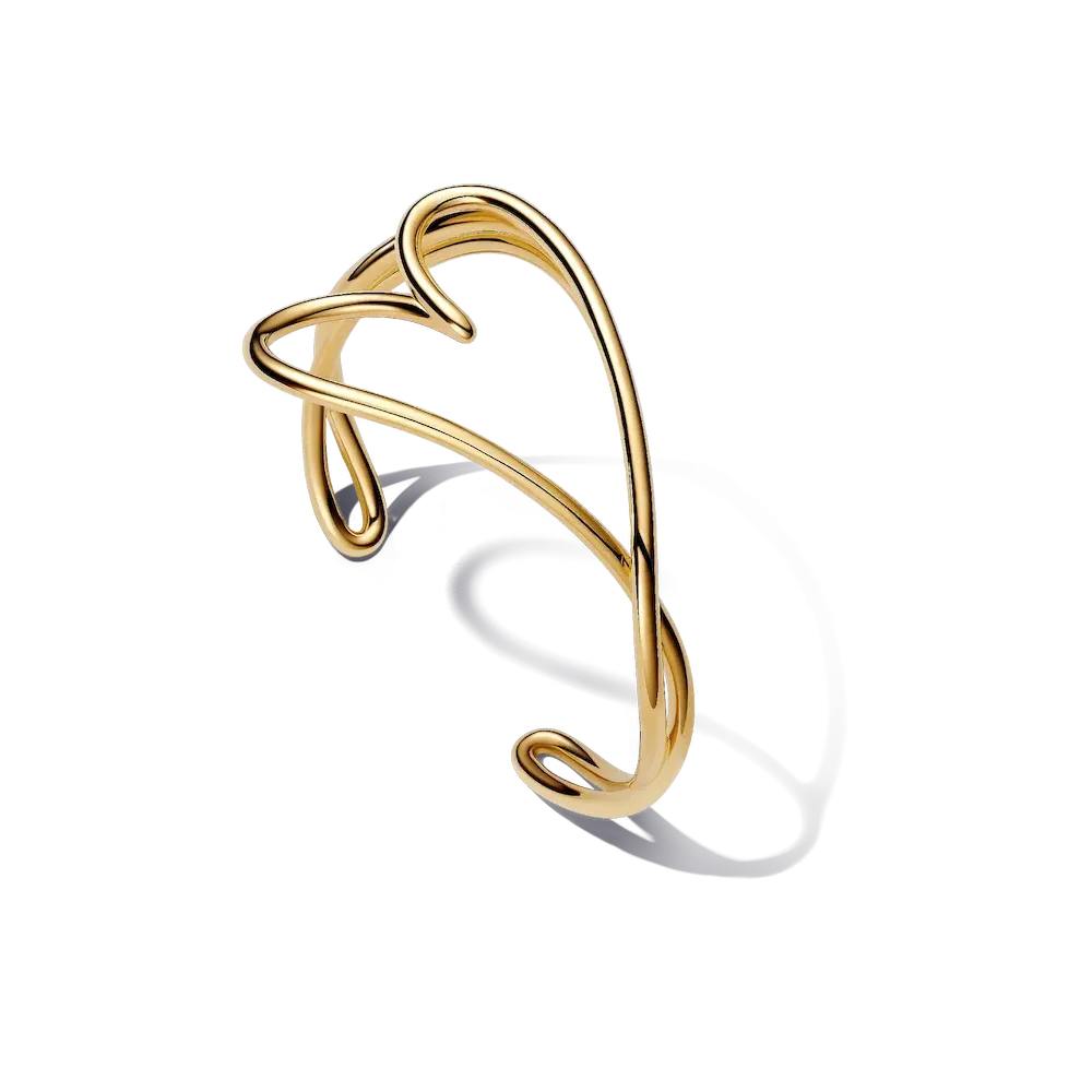 Organically Shaped Heart Bangle