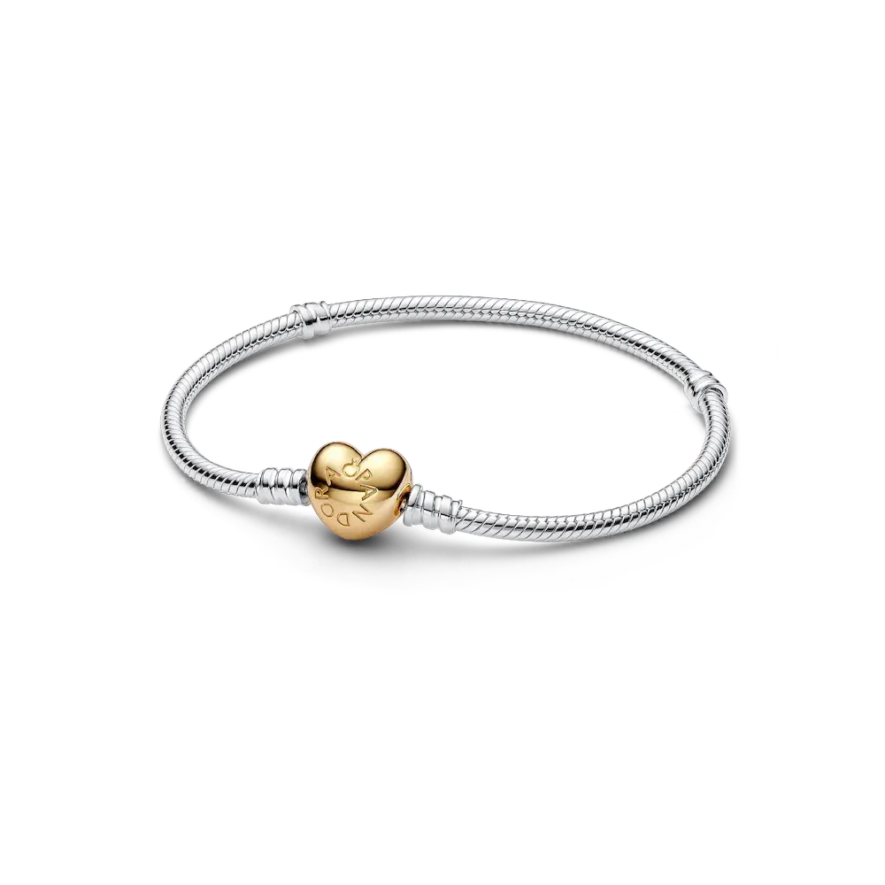Heart Clasp Snake Chain Bracelet