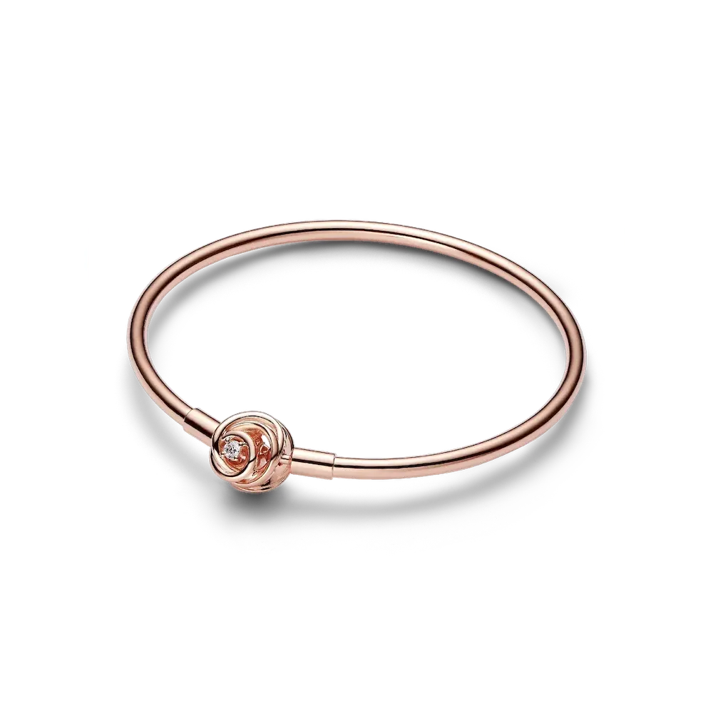Pandora Moments Encircled Clasp Bangle