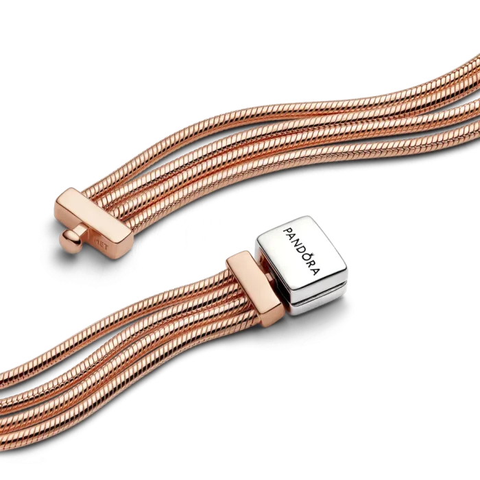 FINAL SALE - Pandora Reflexions™ Multi Snake Chain Bracelet - Image 8