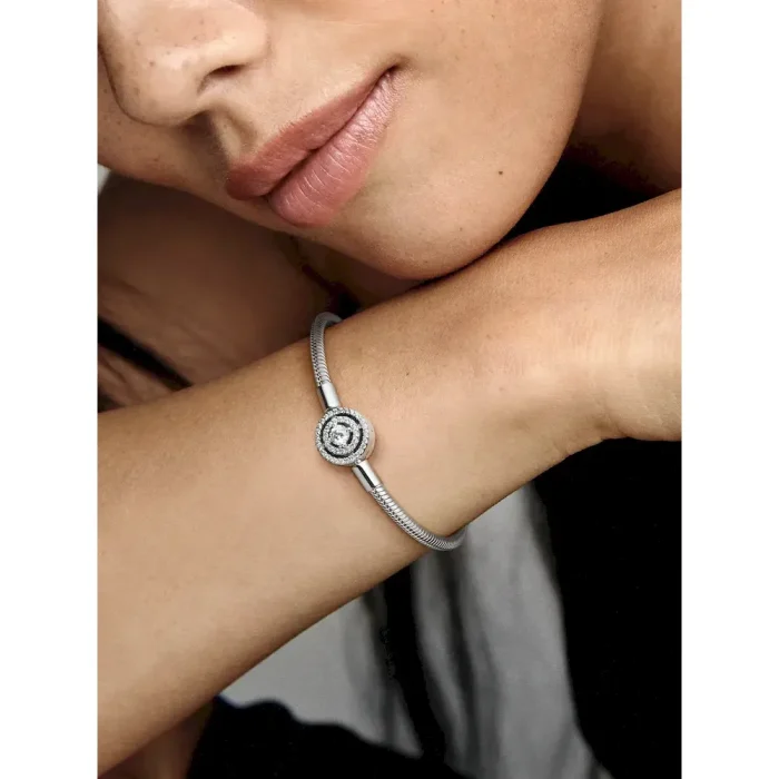 Pandora Moments Halo Snake Chain Bracelet - Image 3