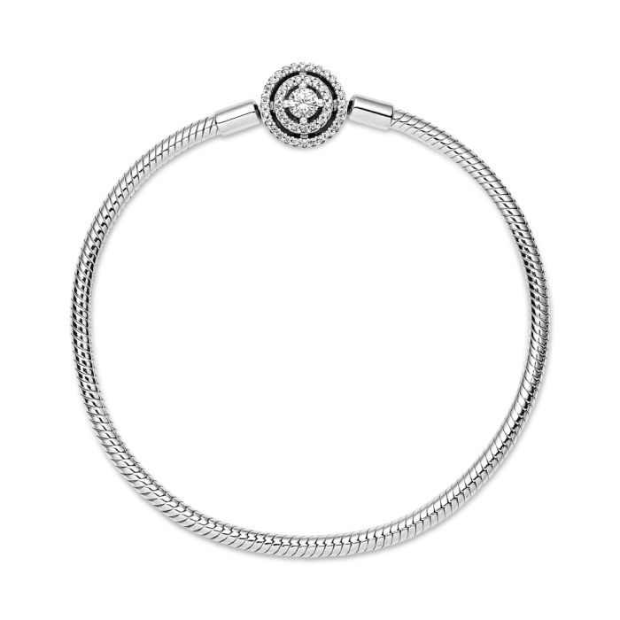 Pandora Moments Halo Snake Chain Bracelet - Image 7