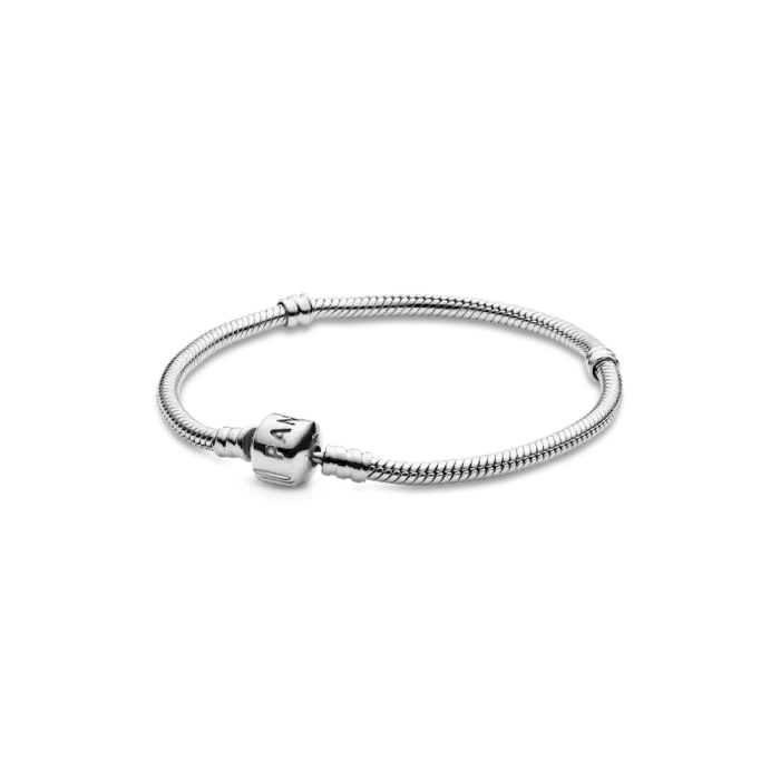 Pandora Moments Barrel Clasp Snake Chain Bracelet - Image 2