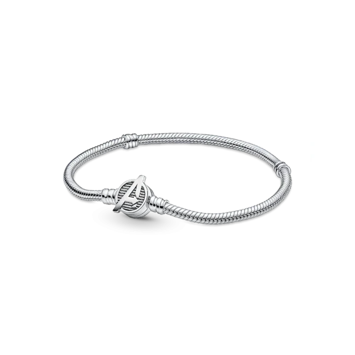 Pandora Moments Marvel The Avengers Logo Clasp Snake Chain Bracelet - Image 2