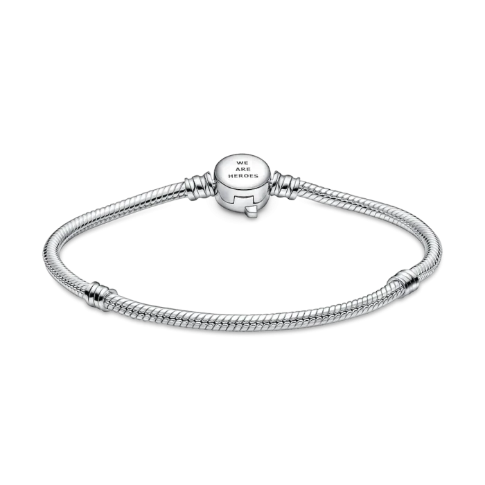 Pandora Moments Marvel The Avengers Logo Clasp Snake Chain Bracelet - Image 7