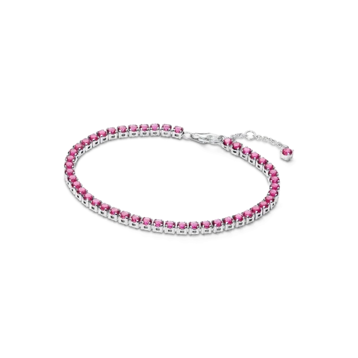 Sparkling Pink Tennis Jewelry Set - Image 2
