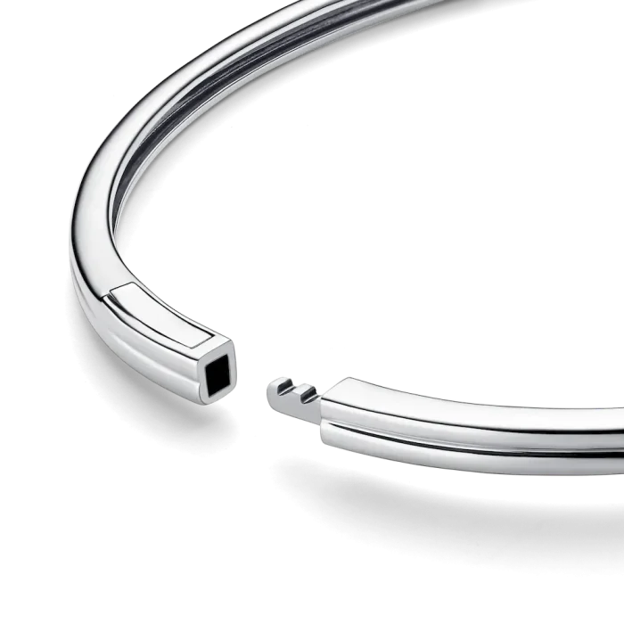 Pandora Infinite Sterling Silver Lab-grown Diamond Bangle - Image 5