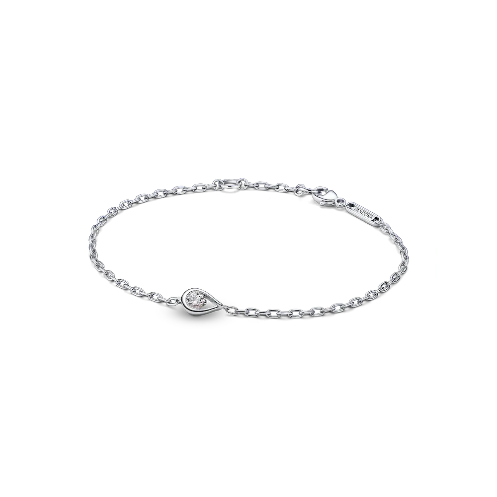 Pandora Infinite Sterling Silver Lab-grown Diamond Chain Bracelet
