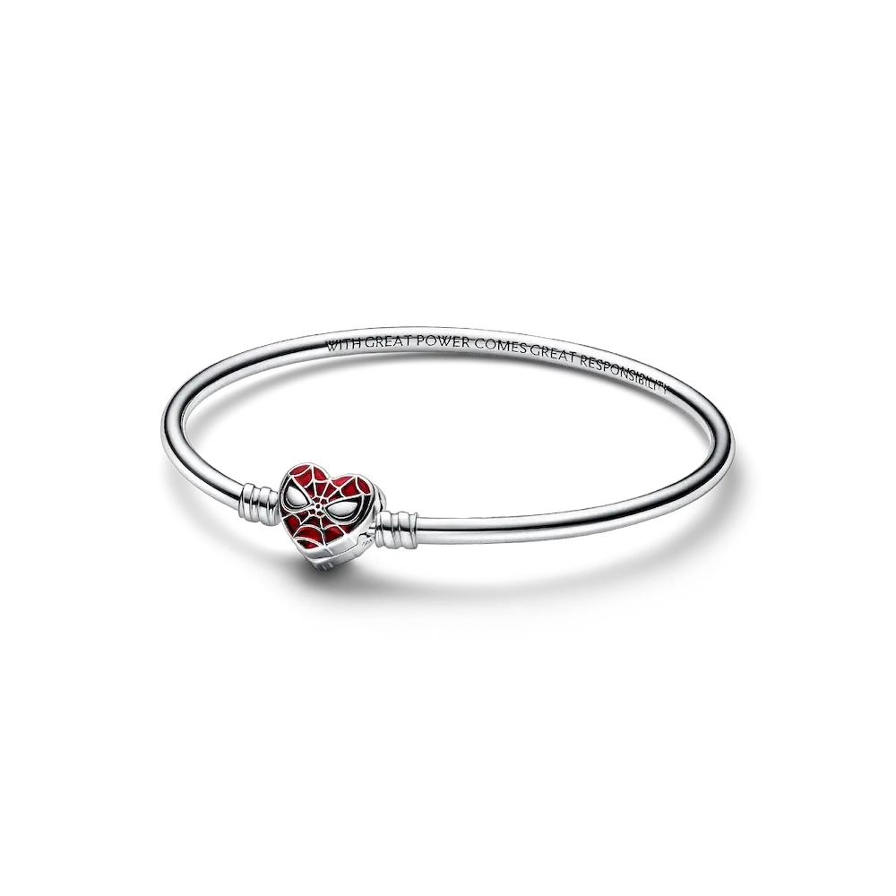 Pandora Moments Marvel Spider-Man Mask Clasp Bangle