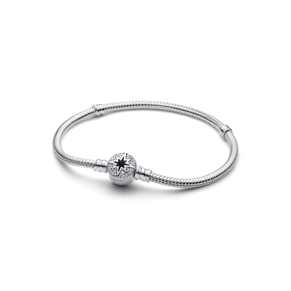 North Star Clasp Snake Chain Bracelet
