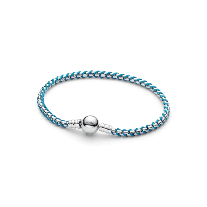 Blue Cord Snake Chain Bracelet - Image 2