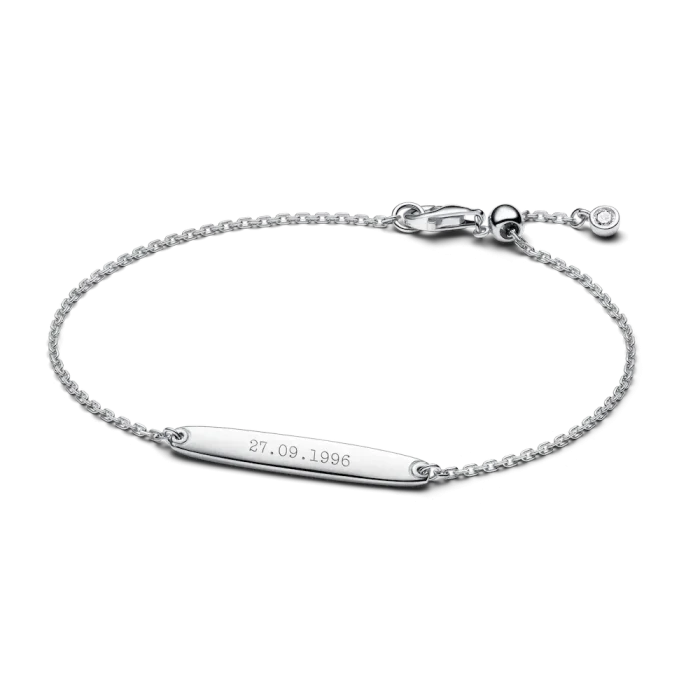 His & Hers Engravable Silver Bracelet Set - Image 13
