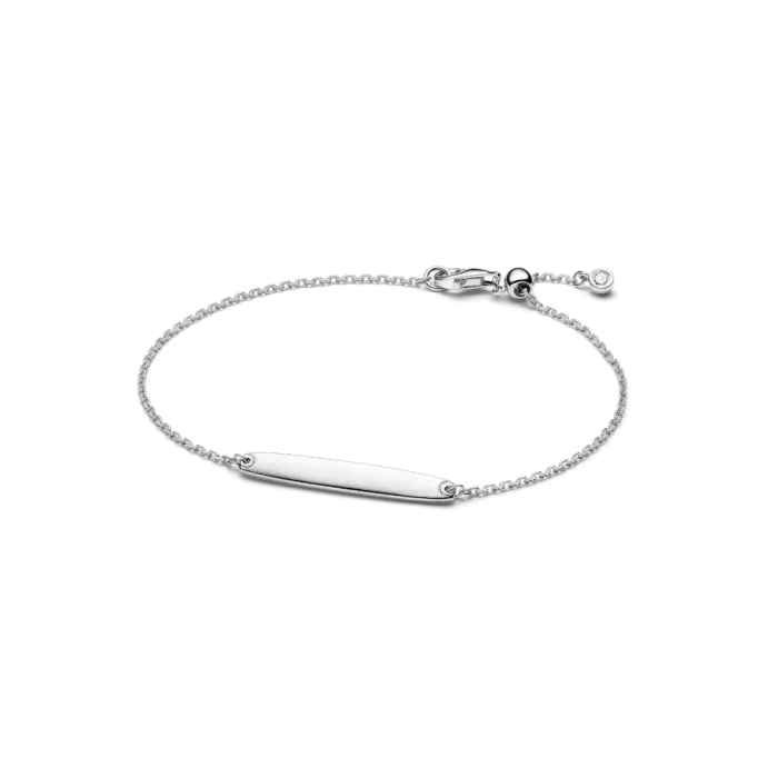 His & Hers Engravable Silver Bracelet Set - Image 3