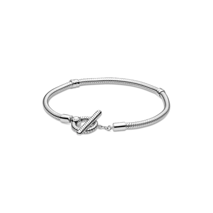 Pandora Moments T-Bar Snake Chain Bracelet - Image 2