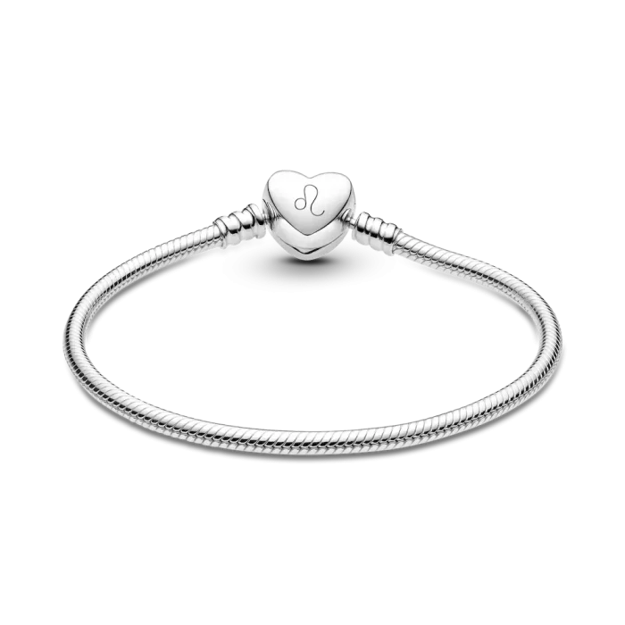 Pandora Moments Engravable Heart Clasp Snake Chain Bracelet - Image 5