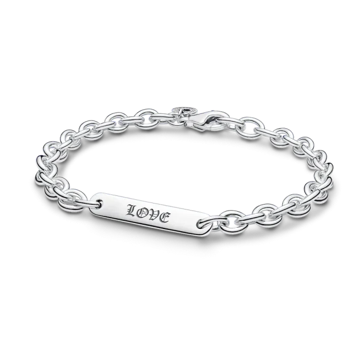 His & Hers Engravable Silver Bracelet Set - Image 7