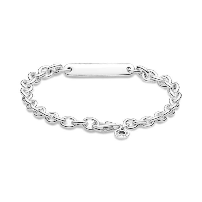 His & Hers Engravable Silver Bracelet Set - Image 8