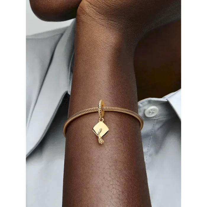 Graduation Cap Dangle Charm - Image 2