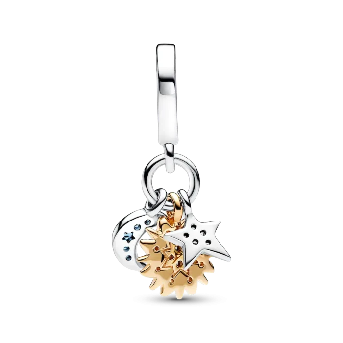 Two-tone Celestial Triple Dangle Charm - Image 5