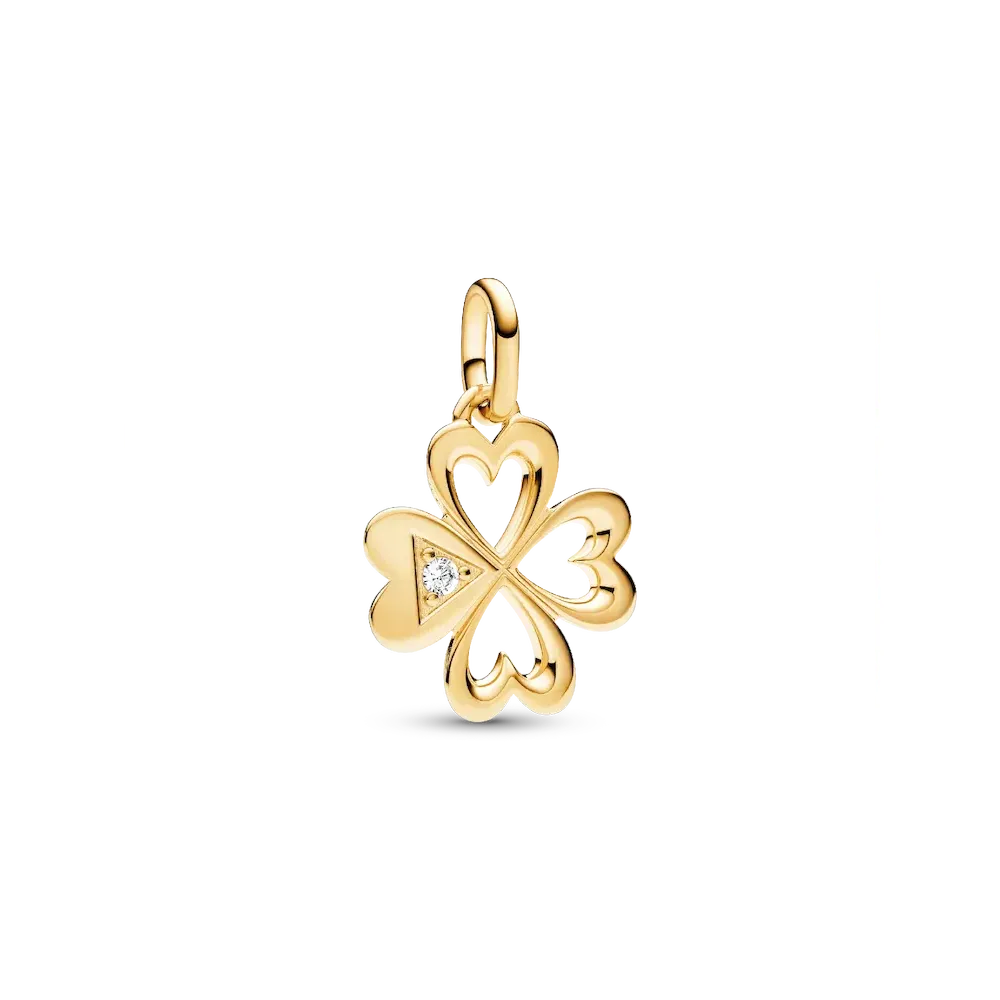 Pandora ME Heart Four-leaf Clover Medallion Charm