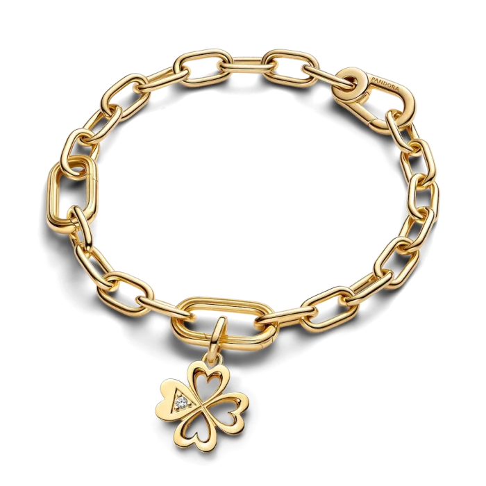 Pandora ME Heart Four-leaf Clover Medallion Charm - Image 7