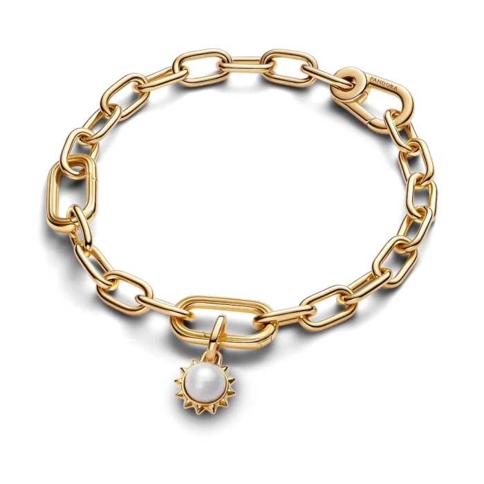 Pandora ME Treated Freshwater Cultured Pearl Sun Mini Dangle Charm - Image 6