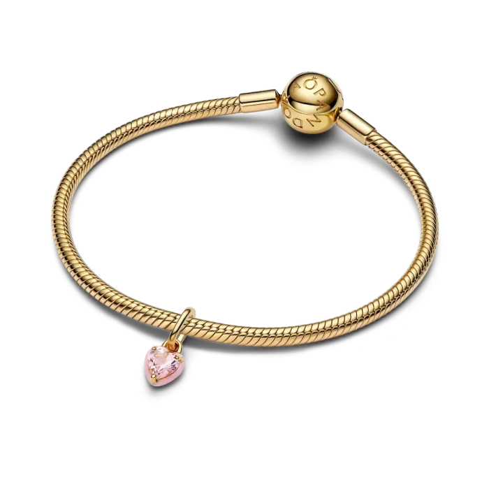 Pink Chakra Heart Mini Dangle Charm - Image 3