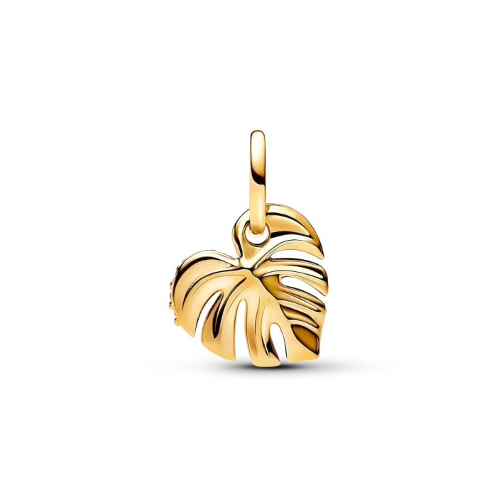 Sparkling Monstera Leaf Dangle Charm - Image 8