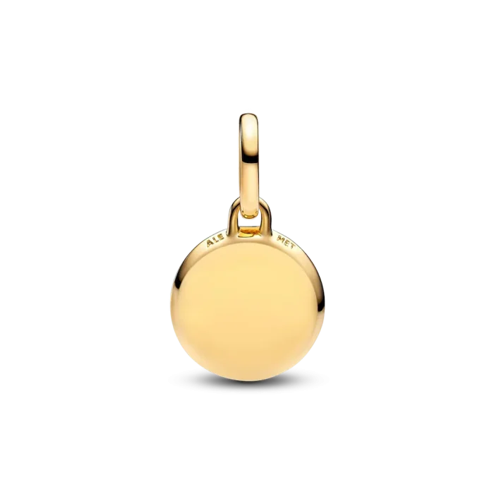 Green Engravable Mini Medallion Charm Necklace Set - Image 12