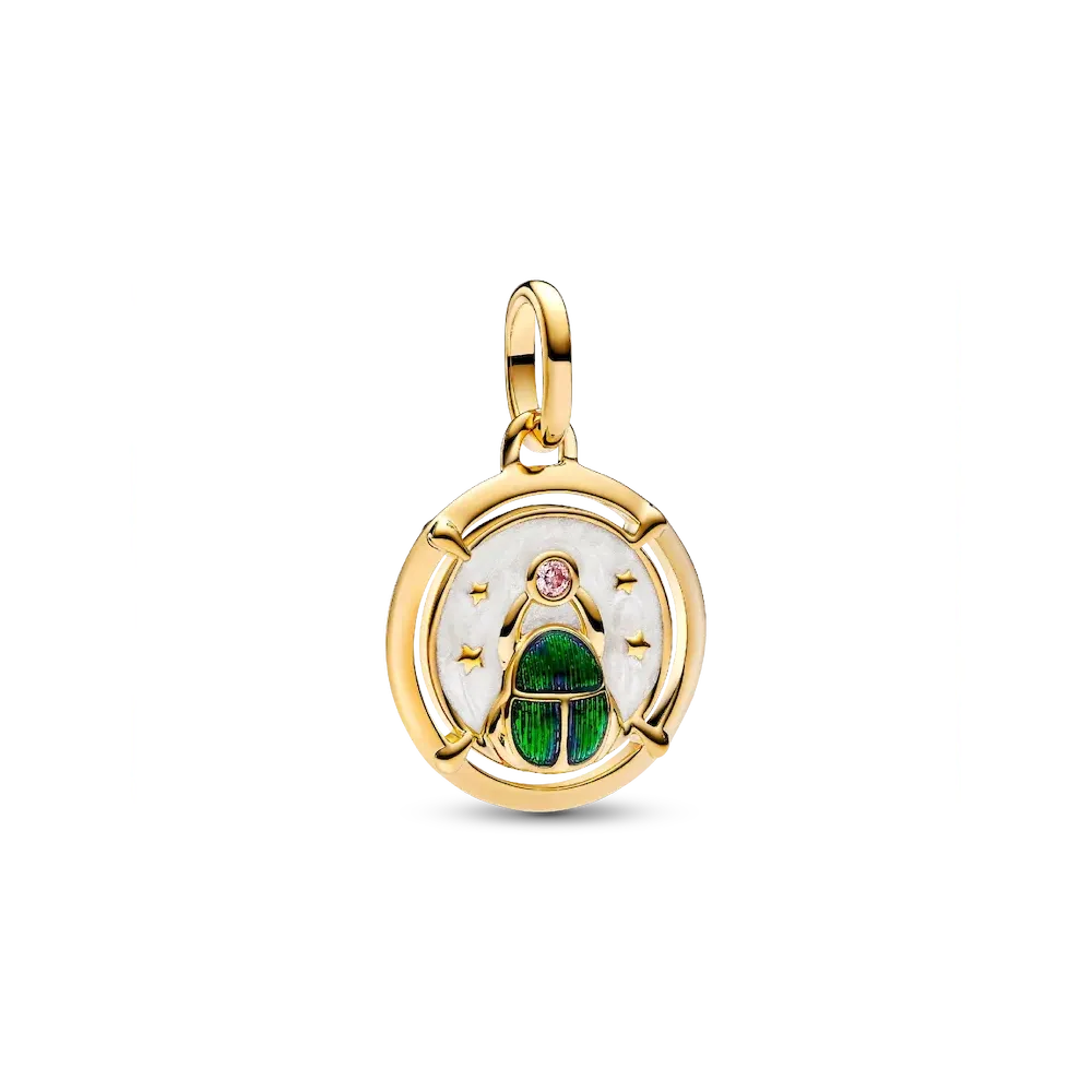 Scarab Beetle Medallion Charm