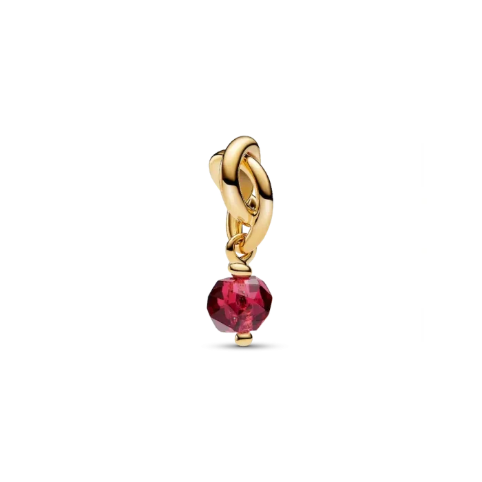 July Engravable Dangle Charm Necklace Set - Image 2