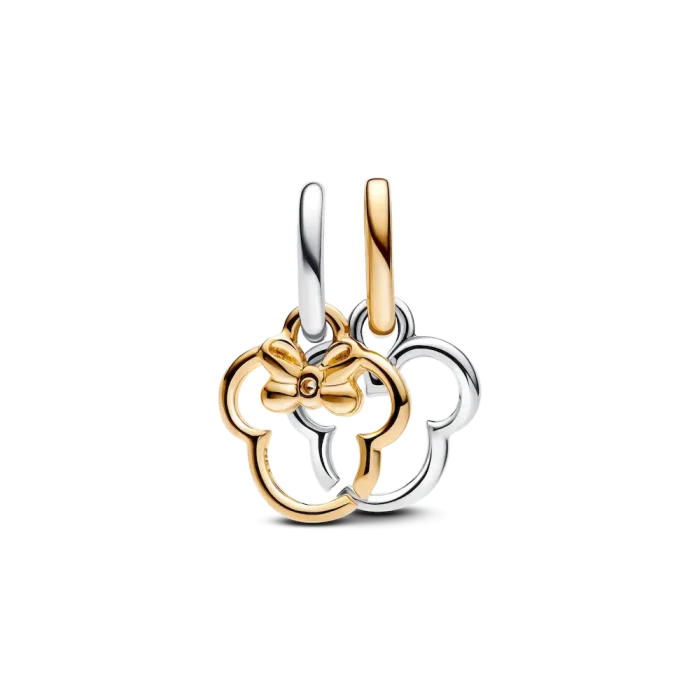 Mickey Mouse and Minnie Mouse Splittable Dangle Charm Bracelet Set - Image 6