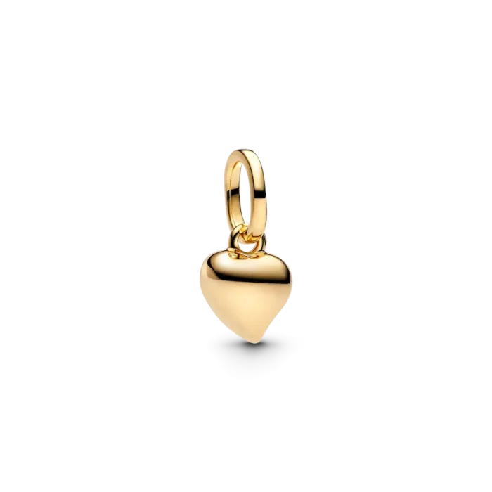 Mini Golden Heart Charm Necklace Set - Image 3