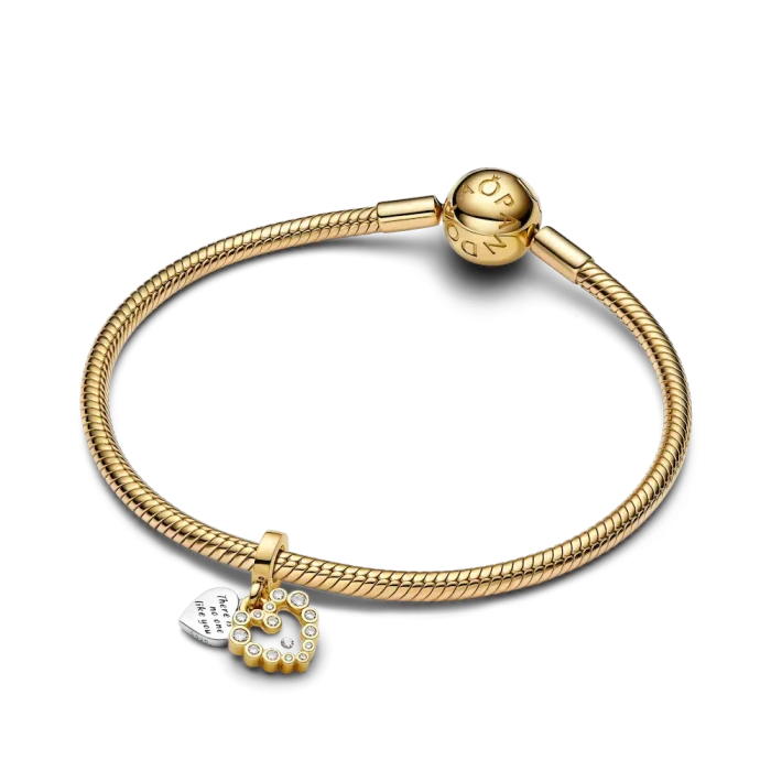 Sparkling Heart Double Dangle Charm - Image 6