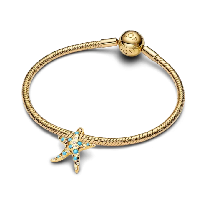 Sparkling Blue Starfish Necklace and Earring Set - Image 13