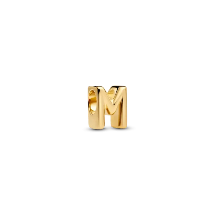 Letter M Charm Necklace - Image 2