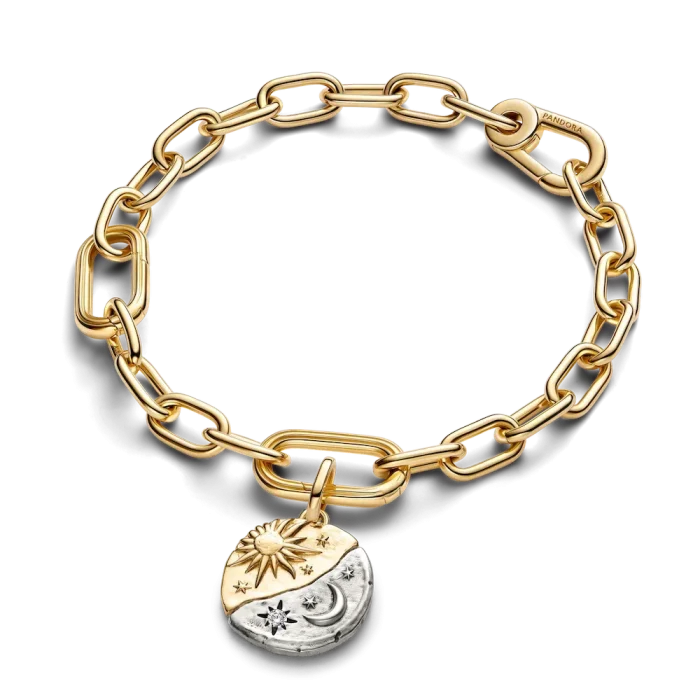 Sun & Moon Medallion Charm Earrings - Image 5